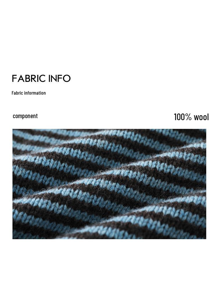 Korean Style Striped Long Sleeve Knitted Cardigan - Petite Unique Exquisite Autumn 2025 Collection