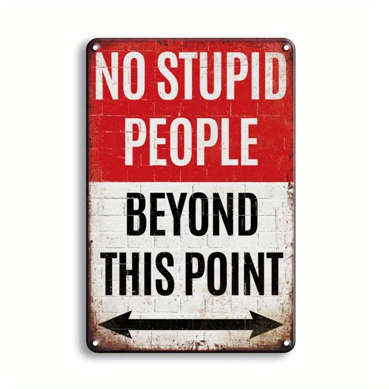 Warning Notice Vintage Metal Tin Poster Funny Metal Tin Signs Posters Plate for Garage Bar Cafe Club Home Room Wall Decor