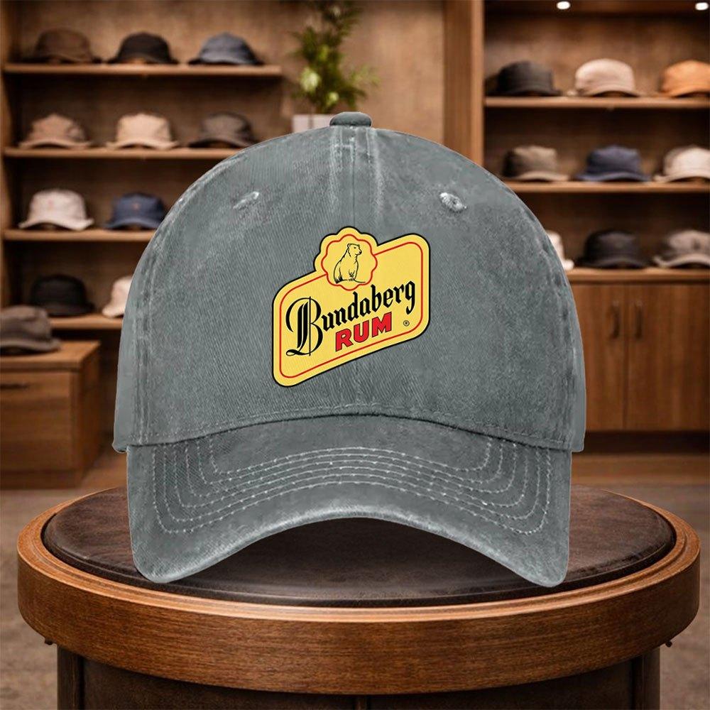 A Bundaberg Rum Printed Baseball Cap a Casual Duckbill Hat Stylish And Adjustable for Outdoor Use Suitable for Travel And Bea