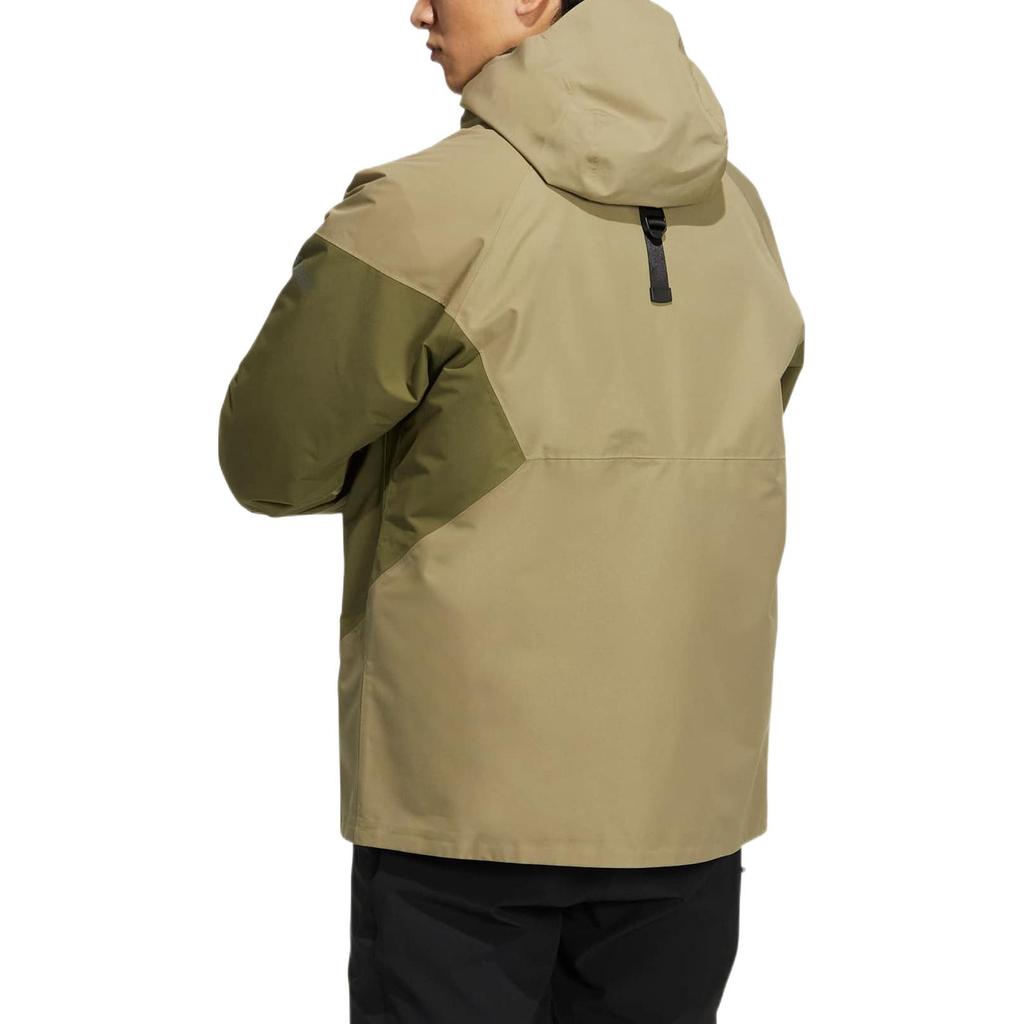 Adidas Spliced Zip Hoodie Jacket With Removable Lining Unisex Outerwear Green HN2014