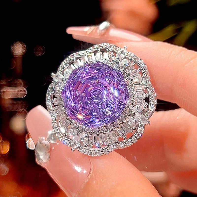 

Jewelry Copper Bottom Gold Plated Rose Cut Dragon Fruit Color Set Female 14Mm