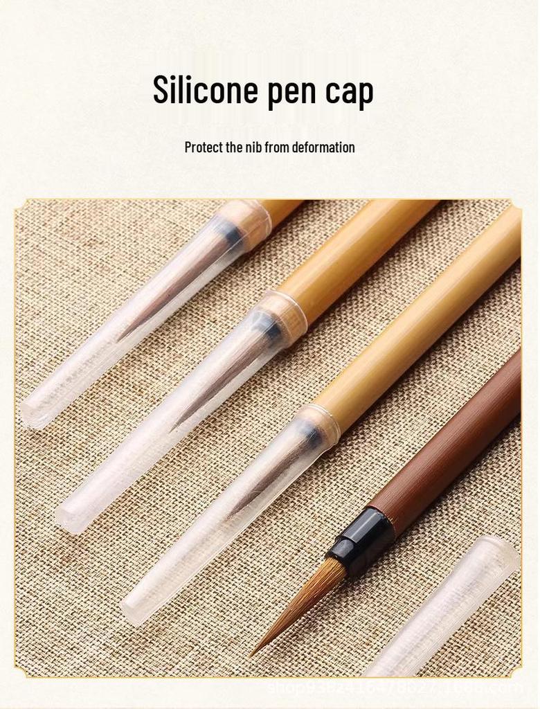 Chinese Painting Brush Set: Wolf Hair Line Drawing Brushes for Gongbi, Flower, and Bird Art