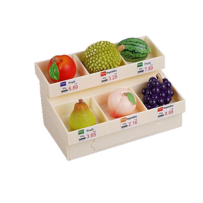 Mini Simulation Fruit Shelf Miniature Fruit And Vegetable Food Model Doll House Toy Children'S Play House Supermarket Ornament