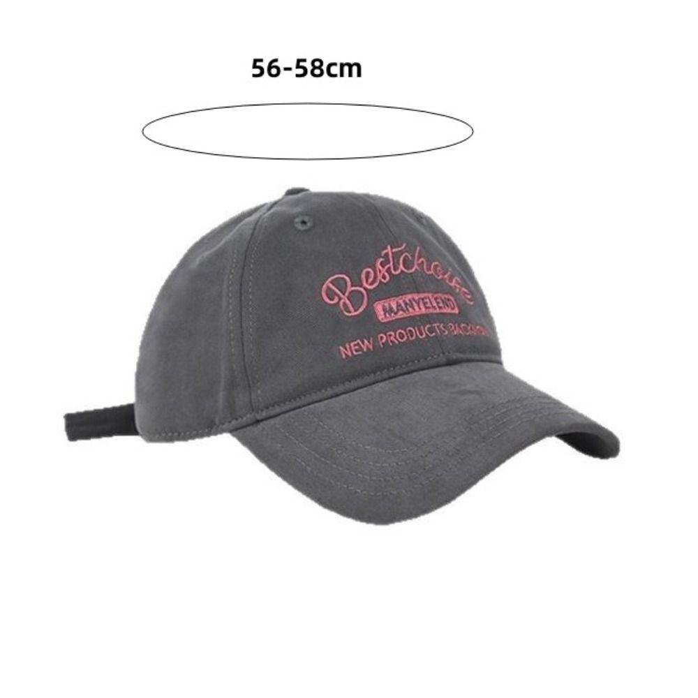 Letter Embroidery Baseball Cap Cotton Duck Tongue Hat New Sun Visors  Women