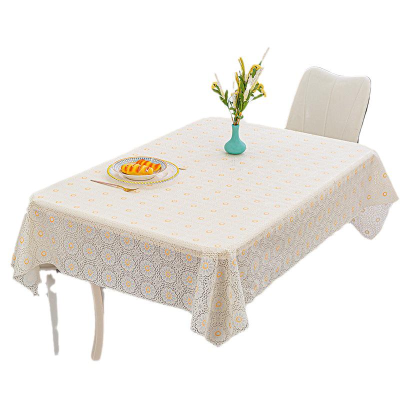 Internet Famous Waterproof & Heatproof PVC Tablecloth - Oilproof, Wash-free, Rectangular Dining & Coffee Table Mat