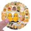 60 Potato Graffiti Stickers Decorate Guitar Laptop Suitcase DIY Waterproof Stickers
