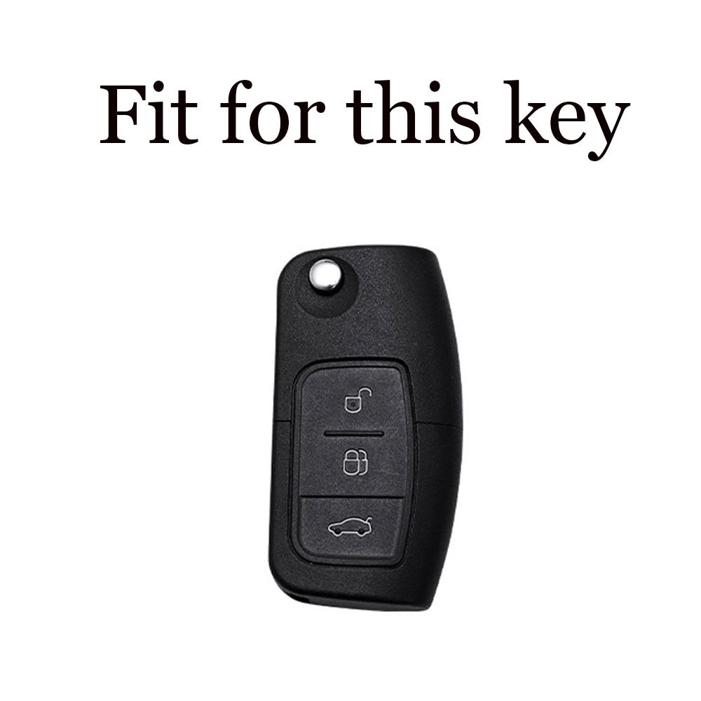 Neue TPU Autoschlüsselhülle für Ford Fiesta Focus 2 Ecosport Kuga Escape Falcon B-Max C-Max Eco Sport Galaxy 3-Knopf Zubehör