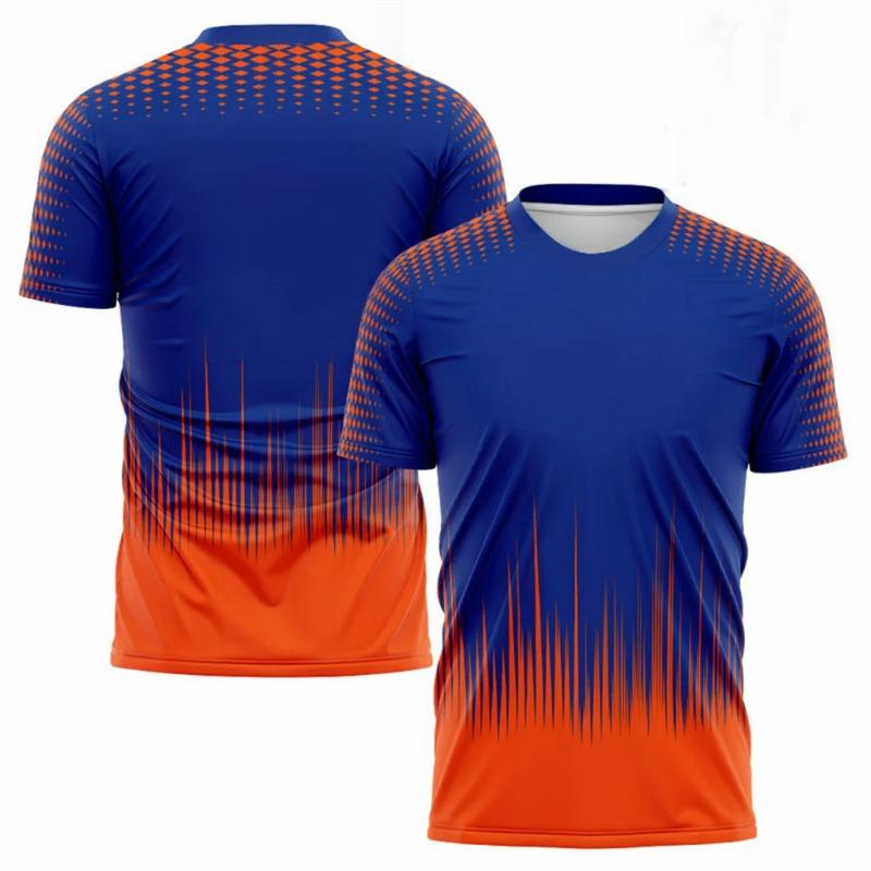 Harajuku Degraded Men's T-shirt, Badminton and Tennis Training Suit