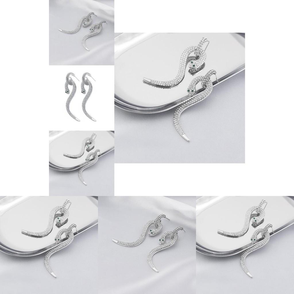 Elegant Alloy Snake Earrings For Women Trendy Zodiac Animal Design 2022 Winter Fashion