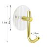 1/4PCS Self-adhesive Wall Hooks Acrylic Bathroom Hooks for Hanging Waterproof Luxury Adhesive Hook Towel Holder Home Accessories