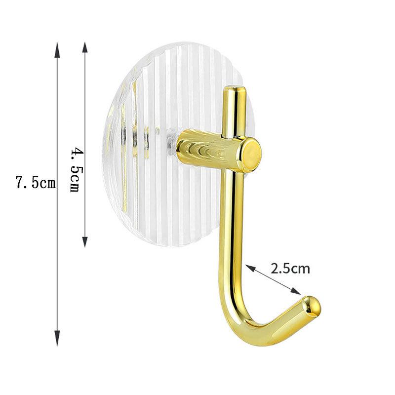 1/4PCS Self-adhesive Wall Hooks Acrylic Bathroom Hooks for Hanging Waterproof Luxury Adhesive Hook Towel Holder Home Accessories