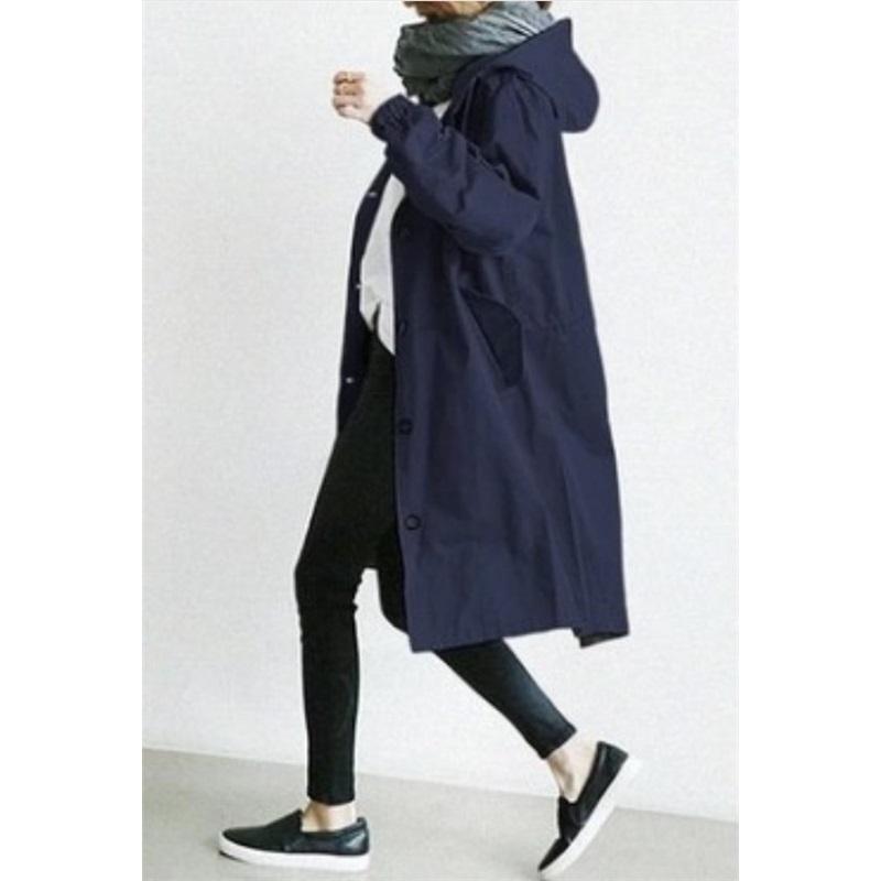 Lässiger Stil Windbreaker Damen Mittellang Kleines Temperament Taille Langarmjacke