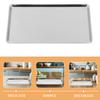 Stainless Steel Rectangular Cuisine Storage Plate Smooth Edge Polished Finish for Home Kitchen Bbq Picnic Party Cold Noodle