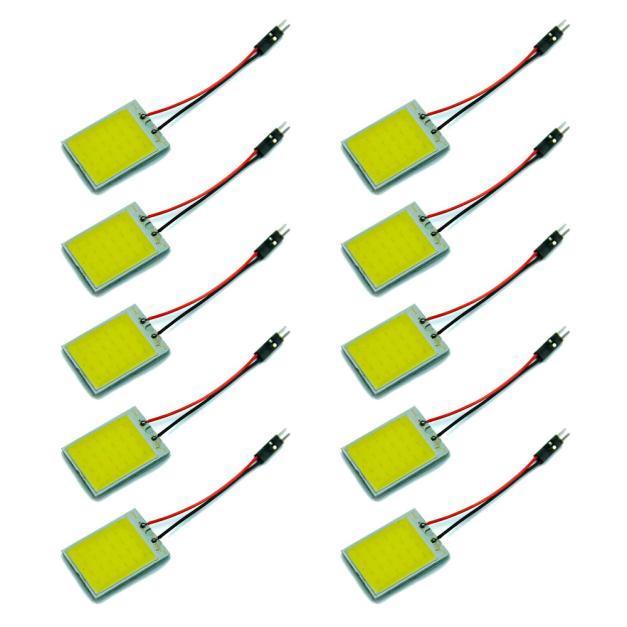 

10 штук 24 SMD COB светодиодный автомобиль T10 + гирлянда купольной лампы 12 В - белый