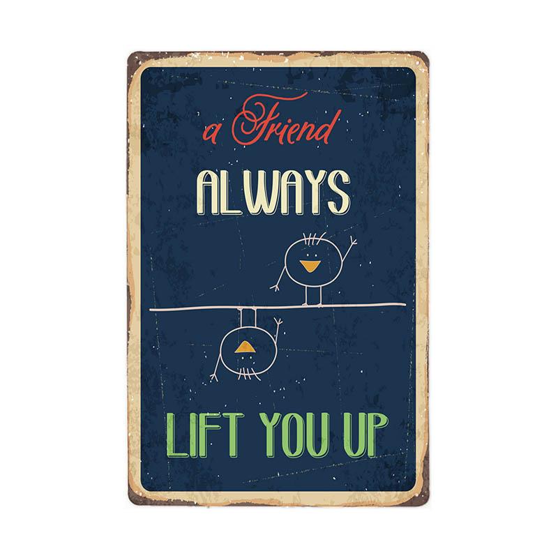 Cute Life Slogan Metal Sign Retro Tin Plaque Vintage Family Iron Poster Wall Art Bar Cafe Man Cave Bedroom Home Decor 20*30CM