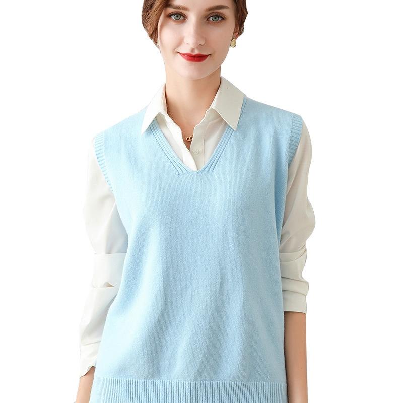 oversized sleeveless sweater vest