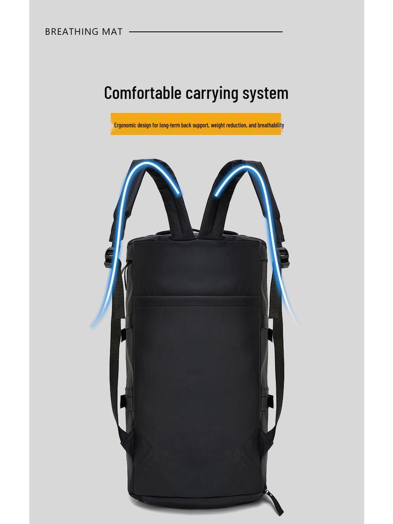 Unisex Travel Backpack with Shoe Compartment, Wet/Dry Separation, Large Capacity, and Multifunctional Design.