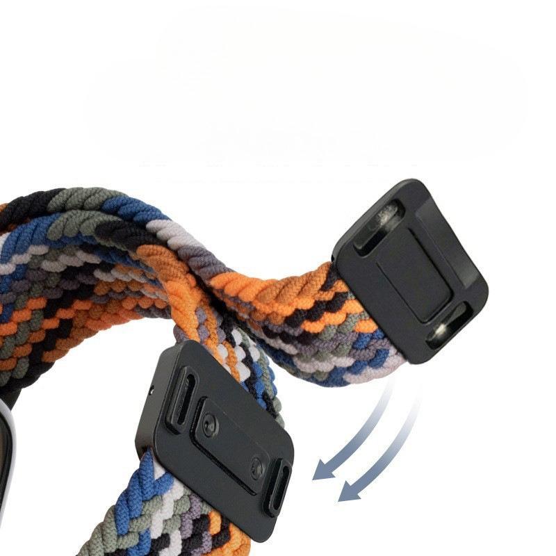 Braided Nylon WatchBand Strap For Xiaomi Mi Band 10 Smart Wristband Braided Elastic Weave Bracelet Miband 8 9 Watchstrap