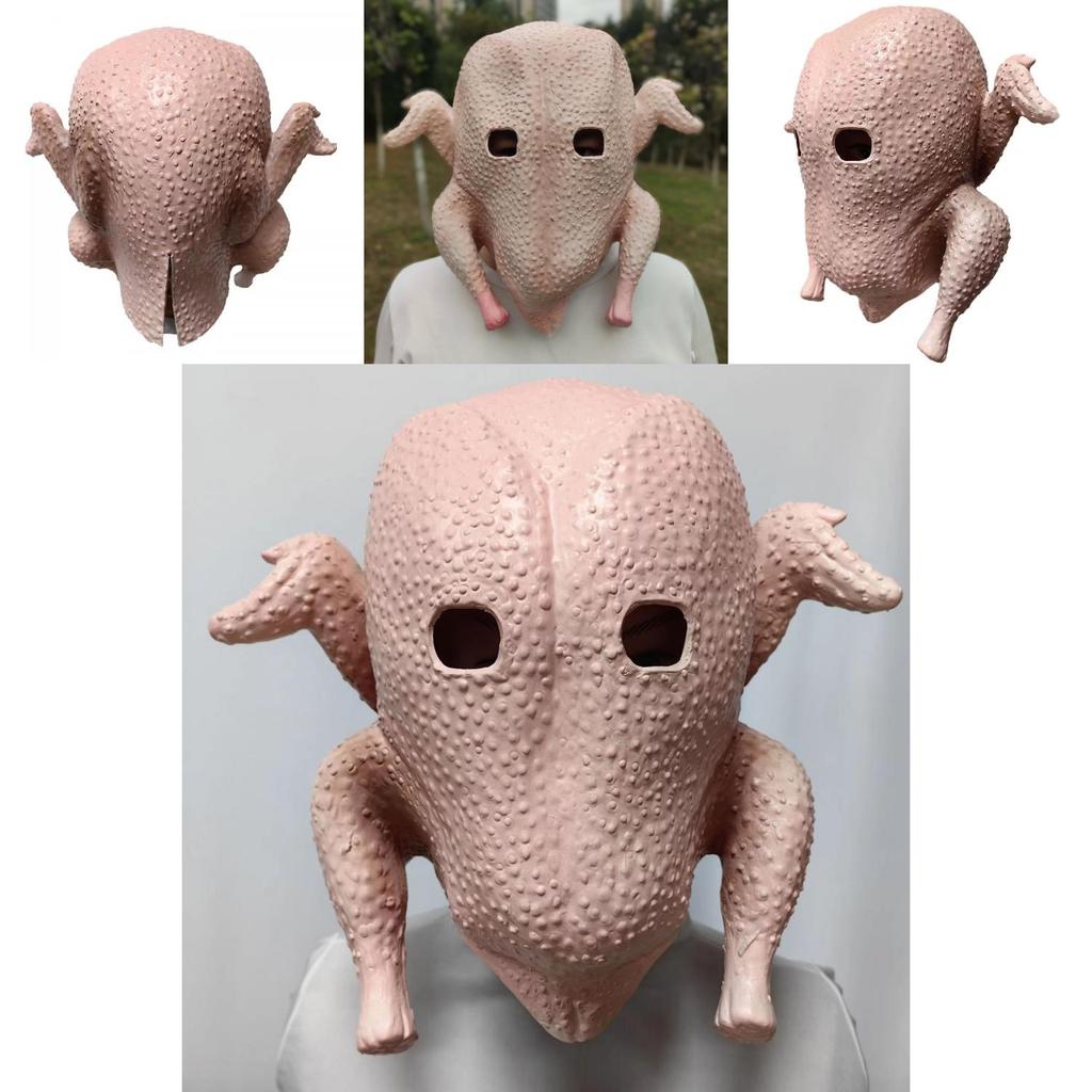 Funny Latex Chicken Mask For Halloween And Party Costumes With Fun