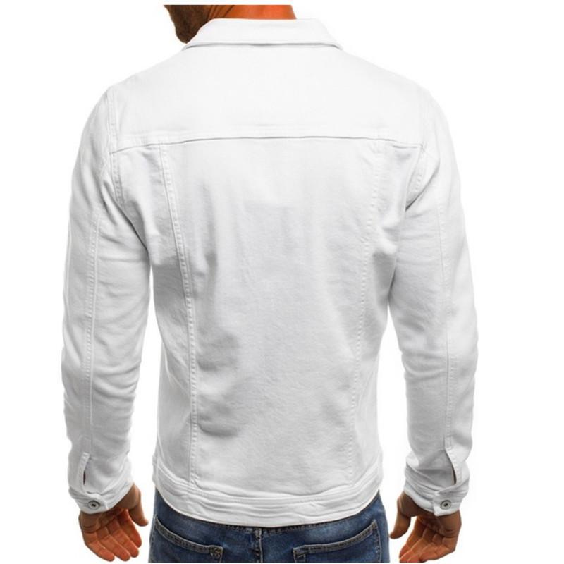 Men's Casual Denim Button-Down Workwear Jacket, European & American Style
