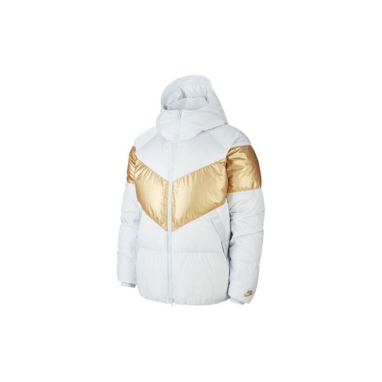 

Мужская повседневная спортивная пуховая куртка с капюшоном Nike, белая CT0489-043 M