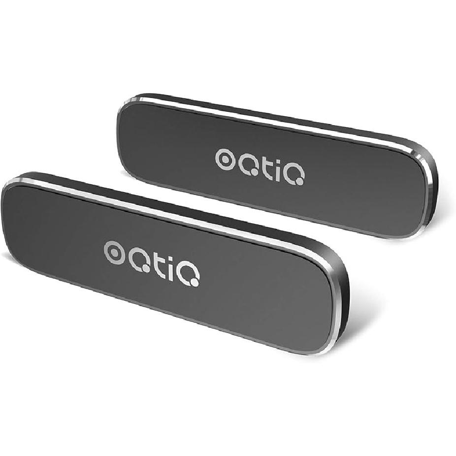 OQTIQ [2 Pack] Magnetic Car Mount, Phone Magnet for Car, Universal Stick On Rectangle Flat Dashboard Car Phone Magnet Mount for Cell Phones and Mini