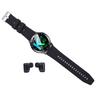 2 in 1 Smart Watch with Earbuds Flip Cover Ultra Thin Metal Case IP67 NFC Function Weather Forecast
