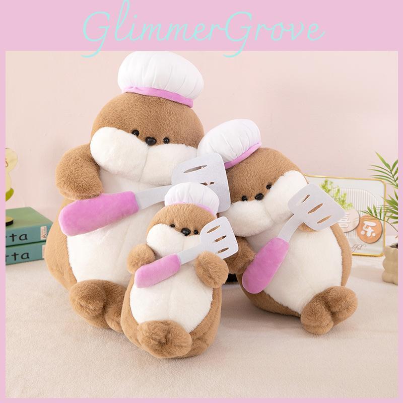 Soft Chef Seal Plush Ocean Doll With Short Plush Material Kids Bedroom Decor