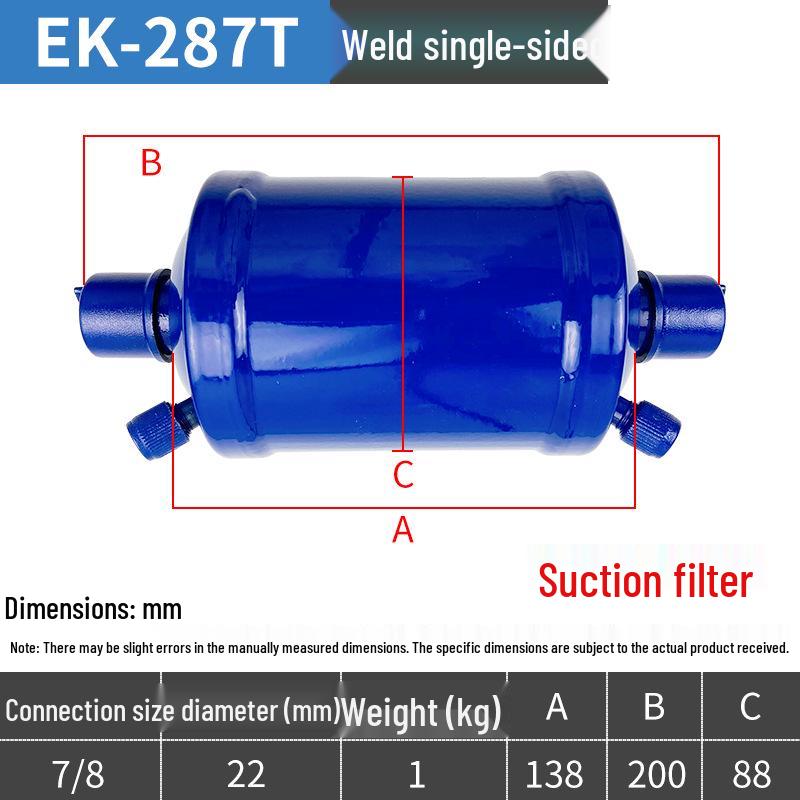 Central Air Conditioning Cold Storage Dryer Filter Unit - Refrigeration Accessories 083/084