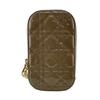Phone Holder Lady Dior Canage Patent Leather Lady Dior Call'in Dior Pouch Beige Patent Leather Used