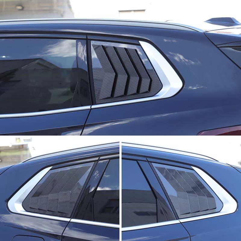 2x ABS Plastic Rear Side Window Louver Air Vents Cover Spoiler Car Side Window Decoration Cover Suitable for BMW X3 G45 2024+