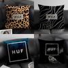 Skateboard Aesthetic Design H-Huf Pillow Case Pattern Printed Pillowcase For Living Room Sofa Cushion Cover & Bedroom Decor