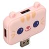3 in 1 USB Hub Multifunction USB A to USB3.0 and 2 USB2.0 USB Port Expander for Mouse Keyboard Laptop PC Pink