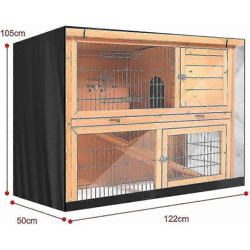 Dust Proof Rabbit Hutch Cover, Betterlife Easy Assemble Diy Pet Hutch Cover Moistureproof Double Layer Rabbit Envelope Roommates1 Pcsblack Christmas