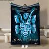 Coperta di Flanella Classico Film Horror Donnie-Darko Morbida per Bambini e Adulti Copriletto Peluche per Divano Plaid Coperta Pranzo per Divano Letto
