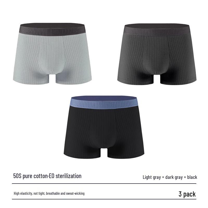 

Men s Disposable Travel Cotton Boxer Briefs - Wash-Free and Sterile L [Under 110 lbs]