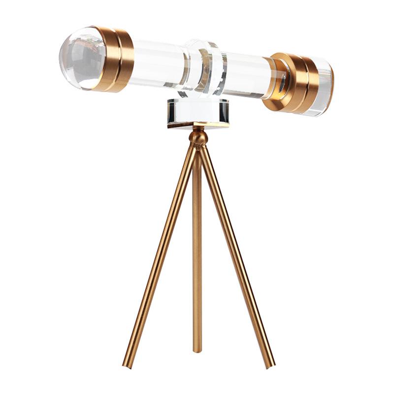 

Современный свет Роскошный хрустальный монокулярный бинокль Украшения Модельная комната Офис продаж Отель Кабинет Винный шкаф Украшения Gold - Monoculars