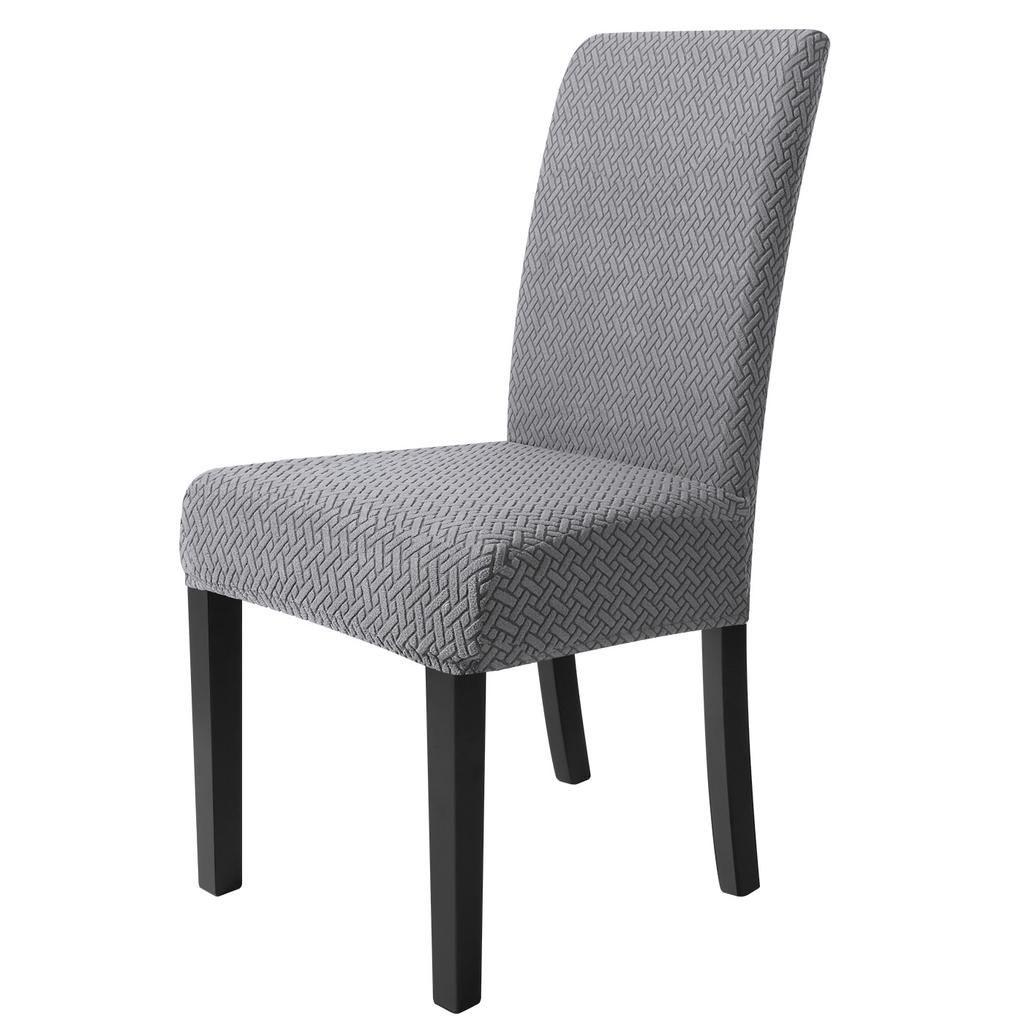 T-shaped Elastic Middle Back Fleece Jacquard Chair Cover Solid Color Home Living Room Decorative Backrest Chair Cover Pet-proof