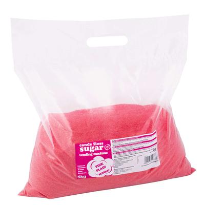 Cukier do maszyny do waty cukrowej, granulacja 0812mm, naturalny smak, CZERWONY, 5kg