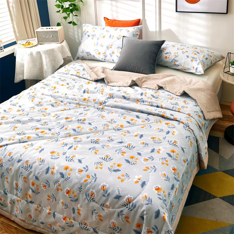 Aosmeng All-Cotton Floral Print Summer Quilt