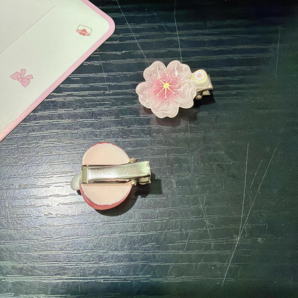 5Pcs Korean Jelly Fruit Duckbill Hair Clips Cute Mini Sheer Side Bangs Clips Sweet Daily Accessory for Girls