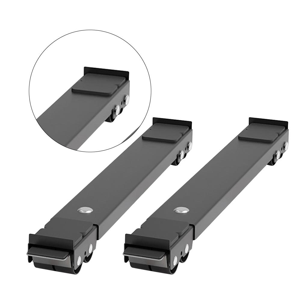 2 Stück Mobile Waschmaschinenbasis Multifunktional Ausziehbarer Geräte-Rollwagen Anti-Rutsch mit Rädern Heimmöbel Transportroller
