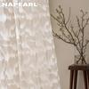 1PC NAPEARL Nordic Mountain Voile Drape Mountain Cut Flower Sheer Curtain for Bedroom Living Room Home Decor