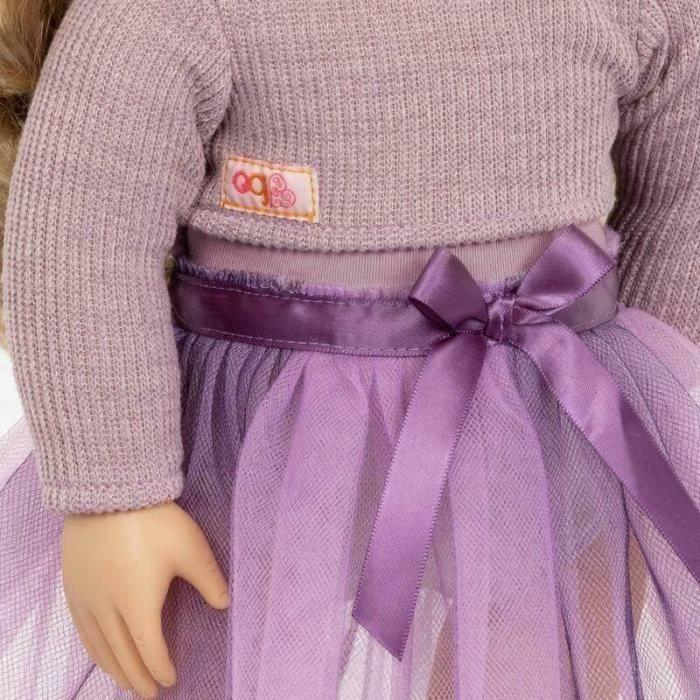 Poupée - our generation - savannah danseuse - 46 cm - violet - beaux yeux clairs et teint halé