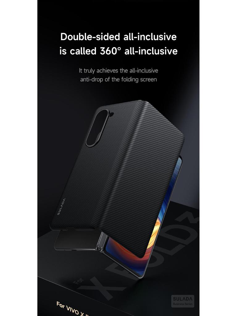 Magnetische Flip Smart Leather Hülle mit Kartenfach & Kevlar-Textur für Samsung Z Fold7/W26 (6/5/4)