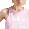 Adidas Originals Letter Logo Print Round Neck Sleeveless Vest Women Tops Pink IP0682
