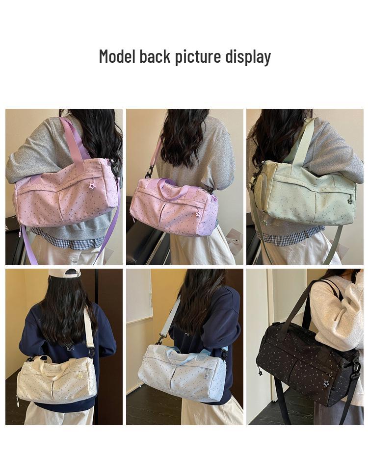 Star Travel Large Capacity Lightweight Business Trip Bag with Wet/Dry Separation for Sports and Yoga.