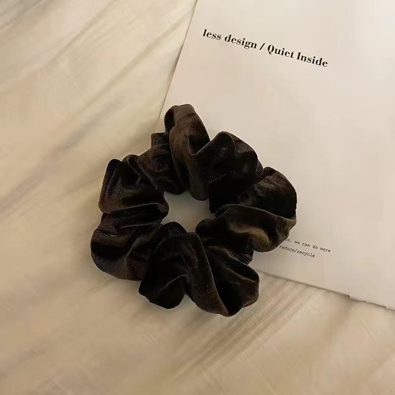 High-End Korean Velvet Scrunchies: Stylish Retro Elastic Hair Ties