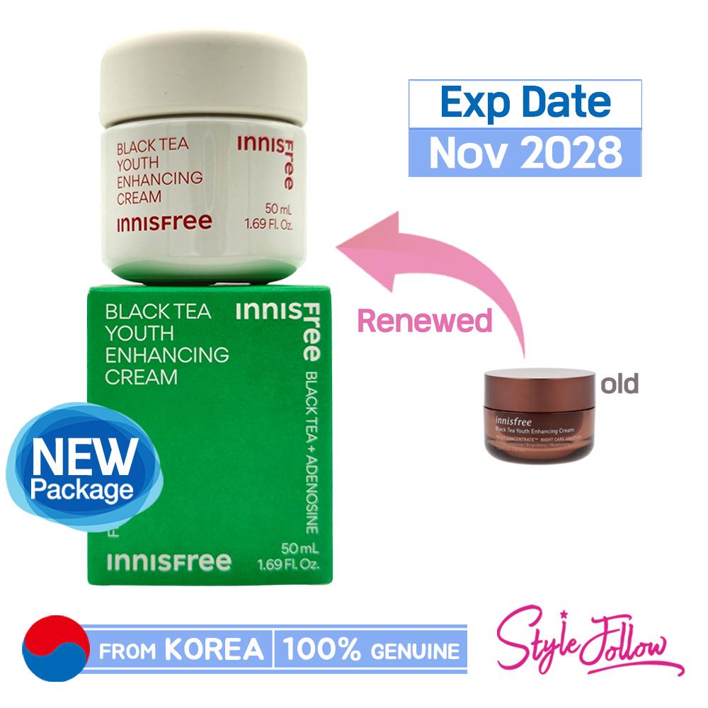 

[INNISFREE] Омолаживающий крем с черным чаем 50 мл 1pc + Sample Gifts