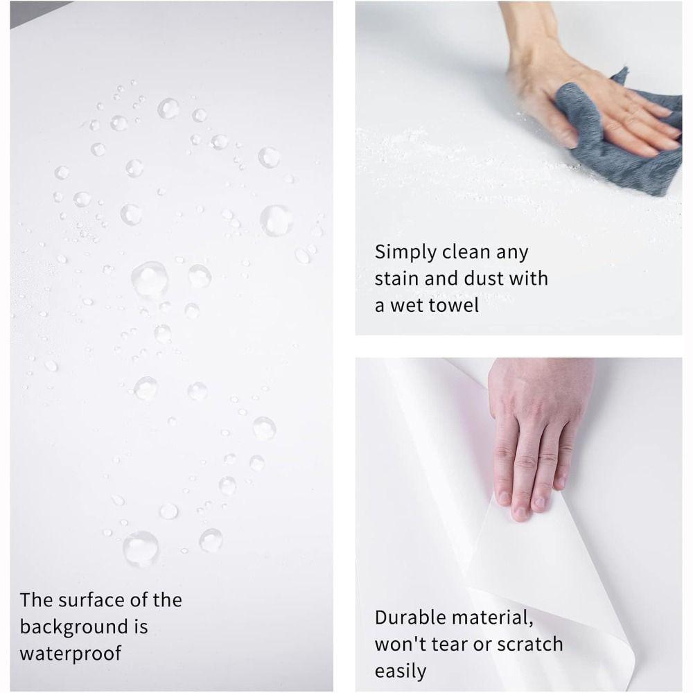 Waterproof PVC Photo Background Anti-wrinkle Photography Backdrop White Backdrop Photography